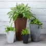 Ella Tall Planter 19.5″ – Artstone White